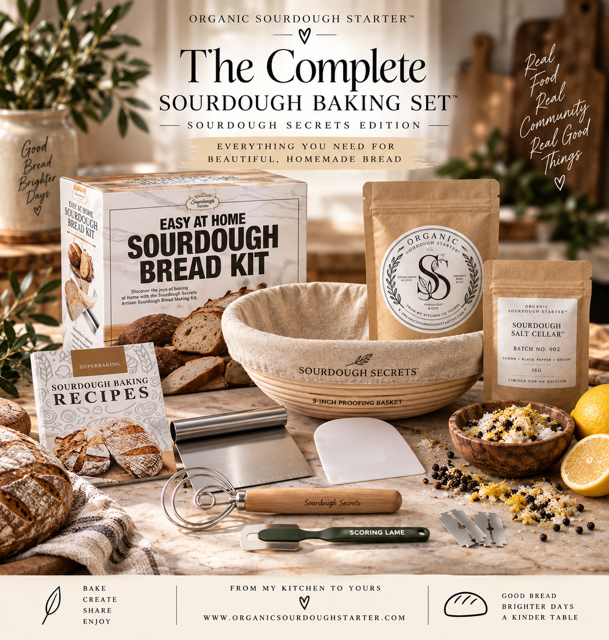 The Complete Sourdough Baking Set™ — Sourdough Secrets Edition + No. 002 Sourdoug Salt Cellar