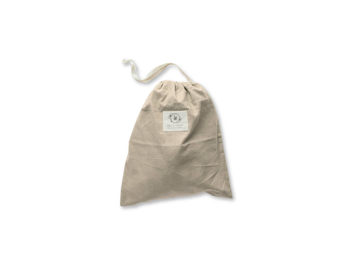 Reusable Beeswax Lined Artisan Bread Bag - Natural