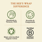 Reusable Beeswax Lined Artisan Bread Bag - Natural