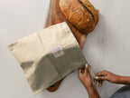 Reusable Beeswax Lined Artisan Bread Bag - Natural